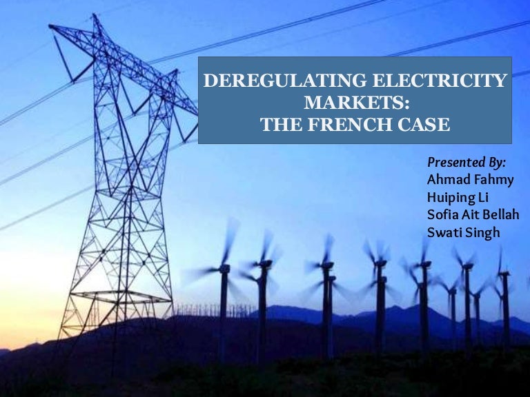 Реферат: Market Power In The Deregulation Of Electicity Реферат: Market Power In The Deregulation Of Electicity